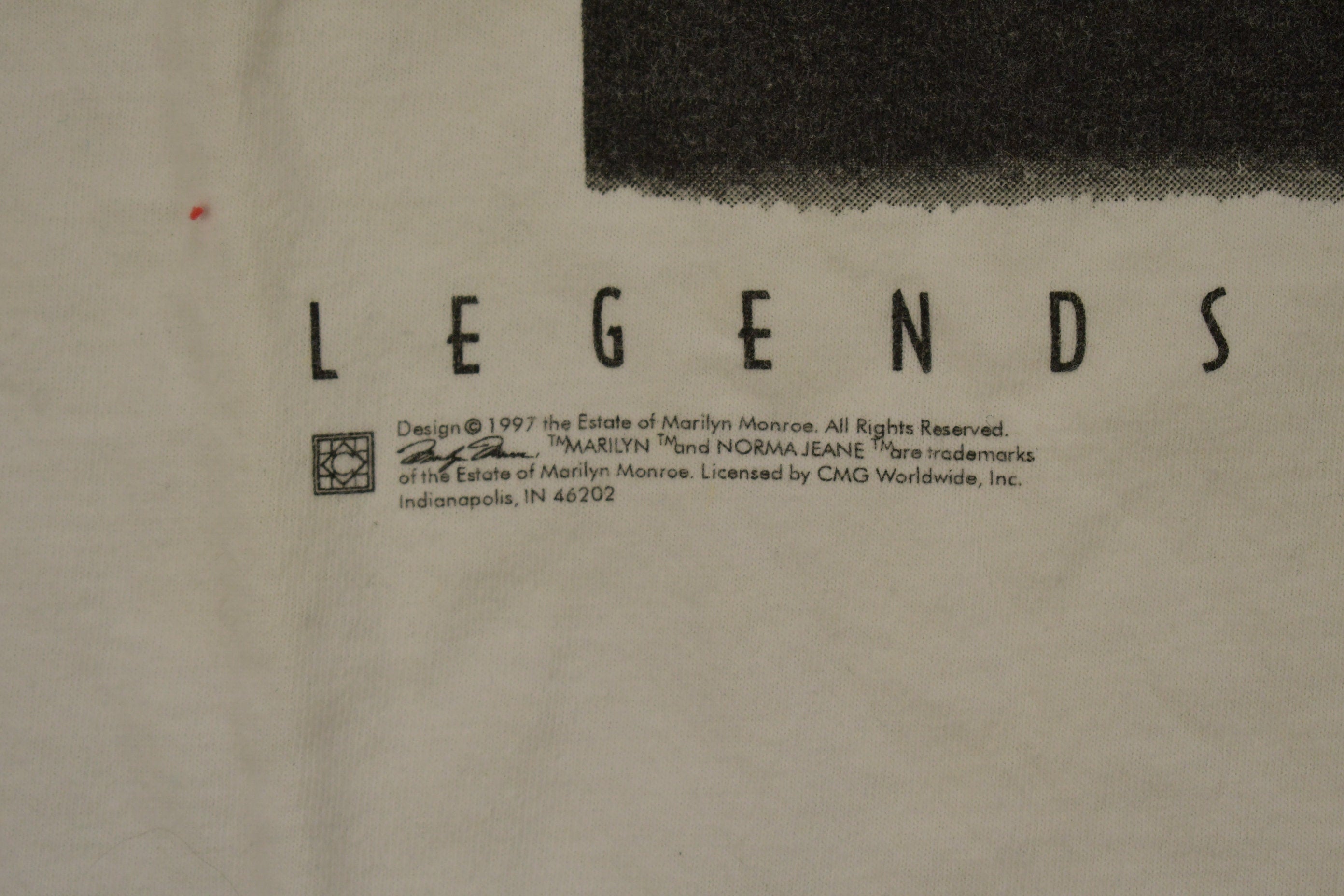 Vintage 1997 James Dean & Marilyn Monroe Legends Of Hollywood Graphic T Shirt