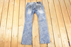 Vintage Deadstock Y2K Grace In LA Bedazzled Bootcut Low Rise Jeans Women's Size 26 x 29