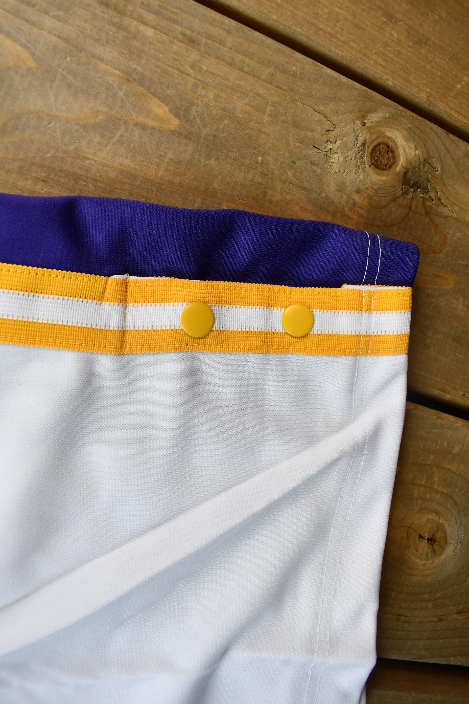 Vintage Deadstock Y2K Hardwood Classics LA Lakers NBA Basketball Embroidered Warmup Jacket & Shorts Set