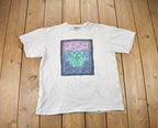 Vintage 1990s Oneita Frog Painting T-Shirt