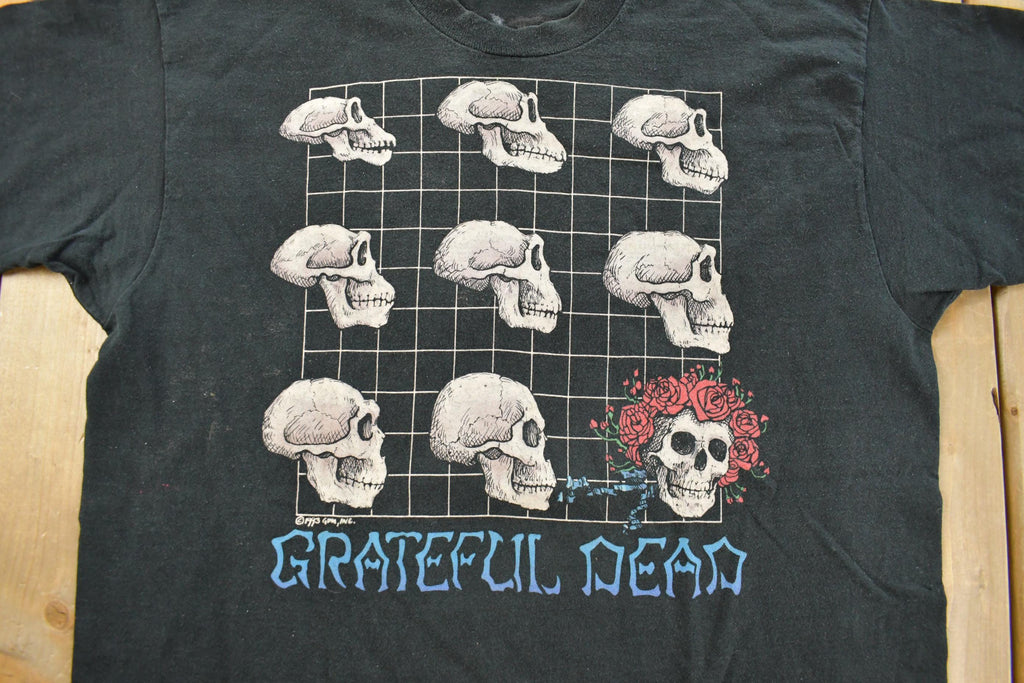 Vintage 1993 The Grateful Dead Evolution Long Strange Trip Liquid Blue Graphic T-Shirt Men's XL