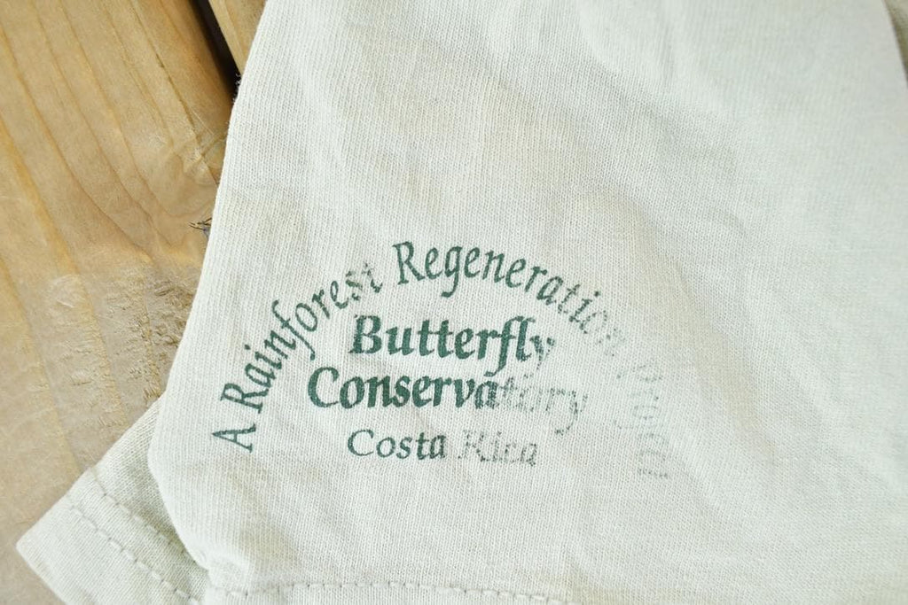 Vintage 1990s Butterfly Conservatory Costa Rica Single Stitch T-Shirt