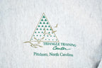 Vintage 1990s Triangle Training Centre Crossgrain Crewneck Sweatshirt Mens L  Made In USA  90s Souvenir Crewneck  Vintage Souvenir