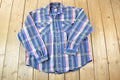 Vintage 1990's Codet Plaid Button Up Western Shirt Made In USA