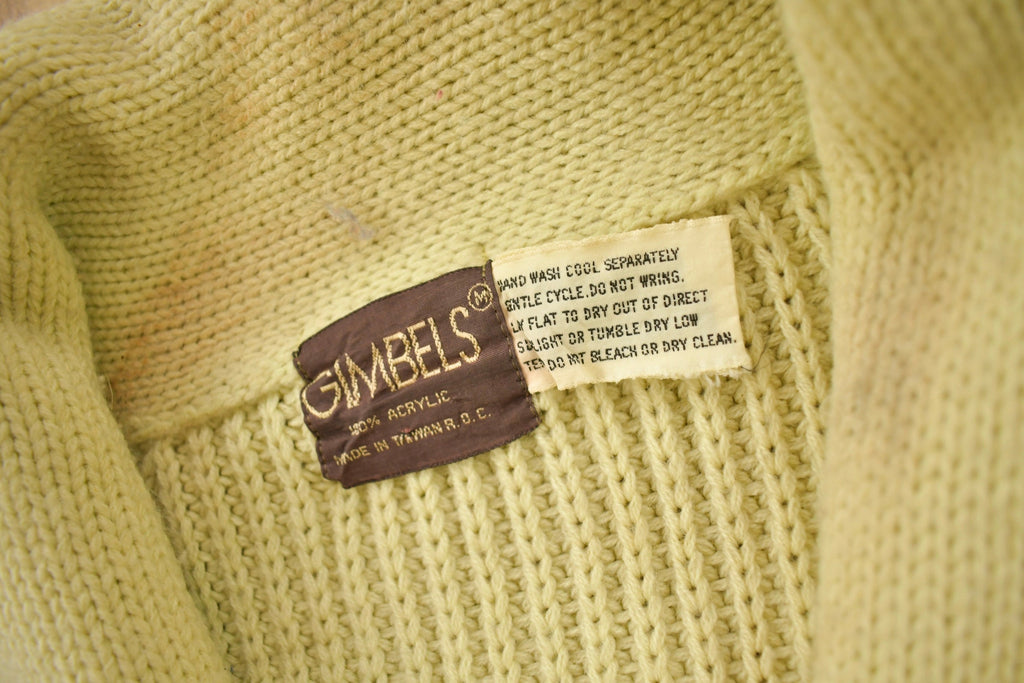 Vintage 1980s Gimbels Blank Acrylic Cardigan Sweater