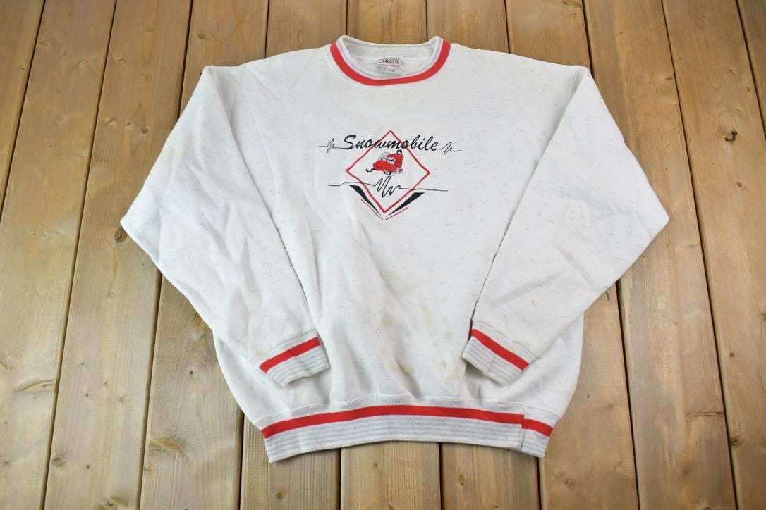 Vintage 1990s Snowmobile Crewneck Sweatshirt