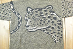 Vintage 1990s Seafarer Leopard Print Knit Crewneck Sweater
