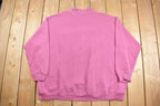 Vintage 1990s Cute Floral Mock Neck Crewneck Sweatshirt
