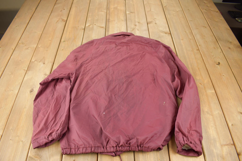 Vintage 1960s IUP Cross Country Champion Snap Button Jacket Size M Made In USA
