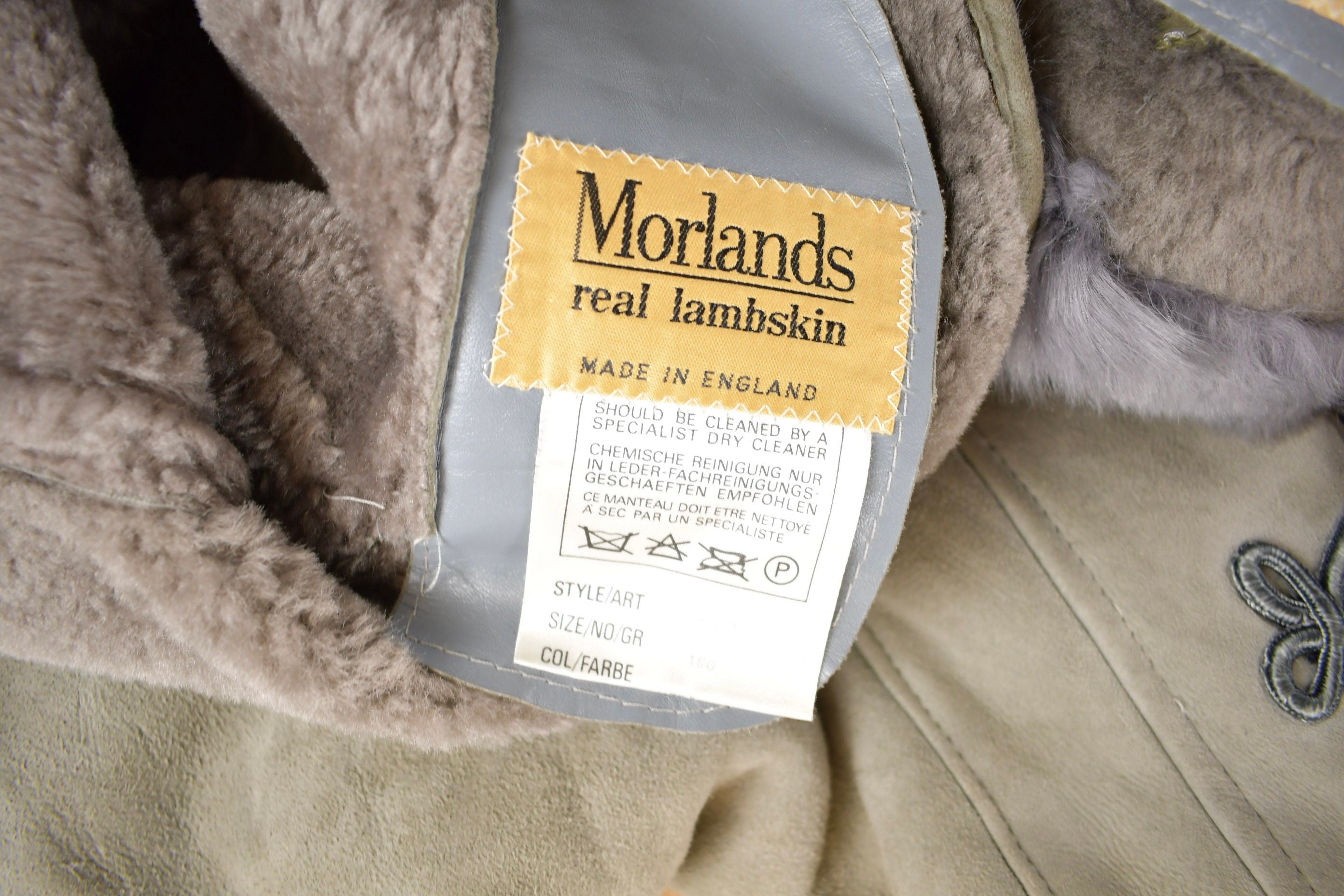 Vintage 1990s Morlands Lambskin Penny Lane Coat