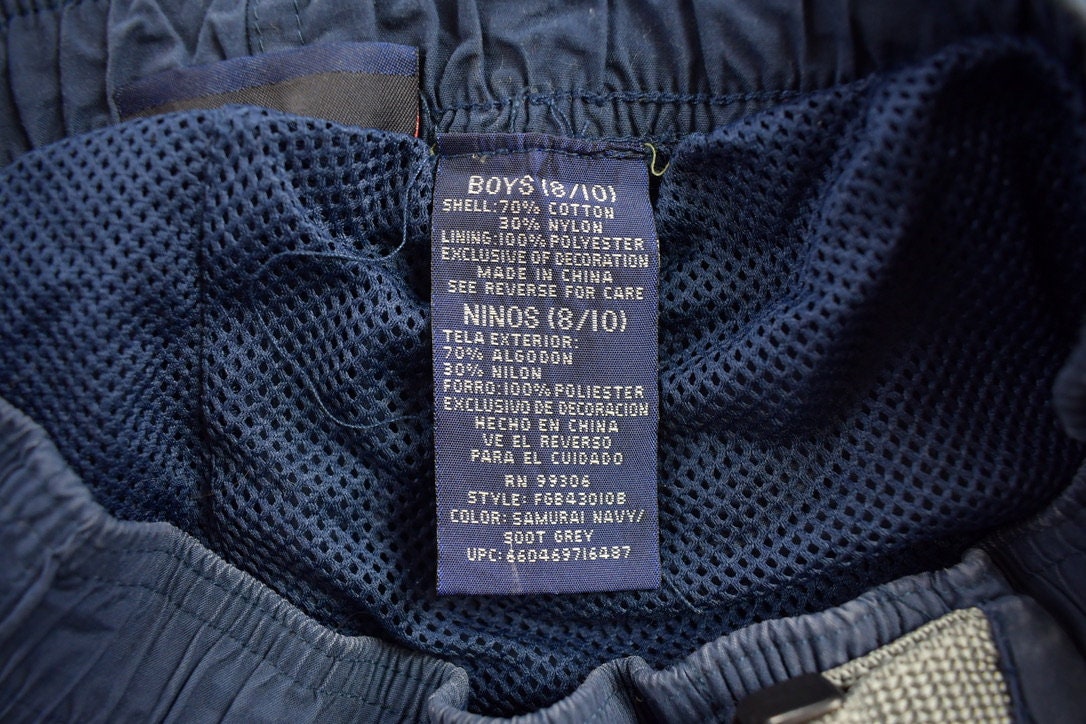Vintage 1990s Boys Navy Convertible Track Pants