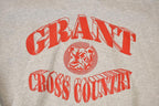 Vintage 1990s Grant Cross Country Graphic Print Heavyweight Hoodie Sweatshirt Men's L