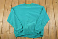 Vintage 1990s Blank Teal Crewneck Sweatshirt