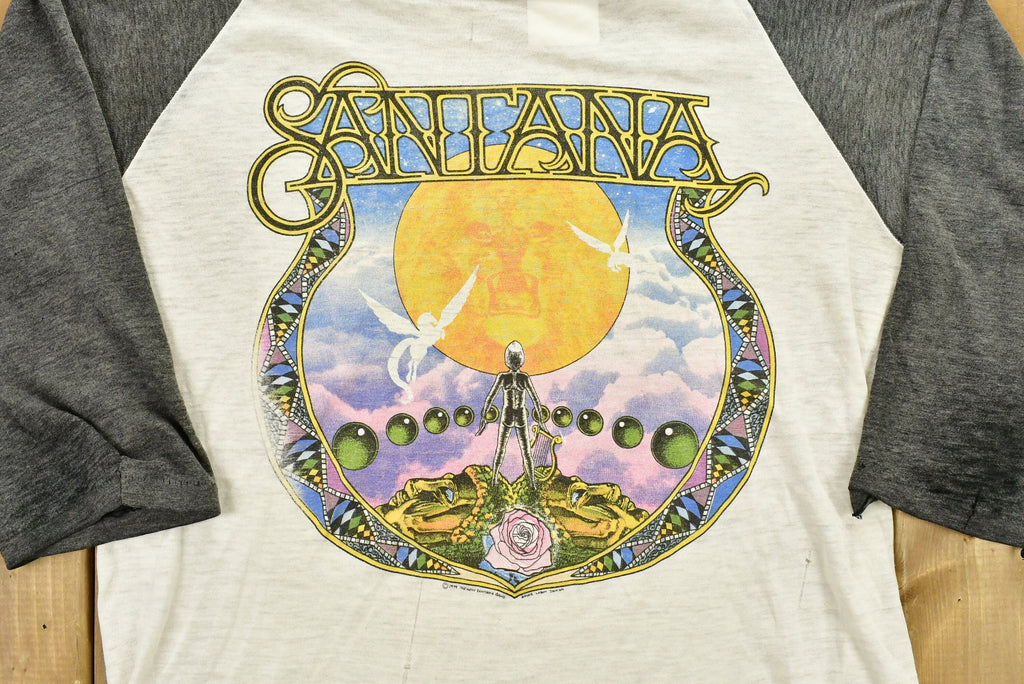 Vintage 1979 Carlos Santana Marathon Tour Raglan Band T-Shirt