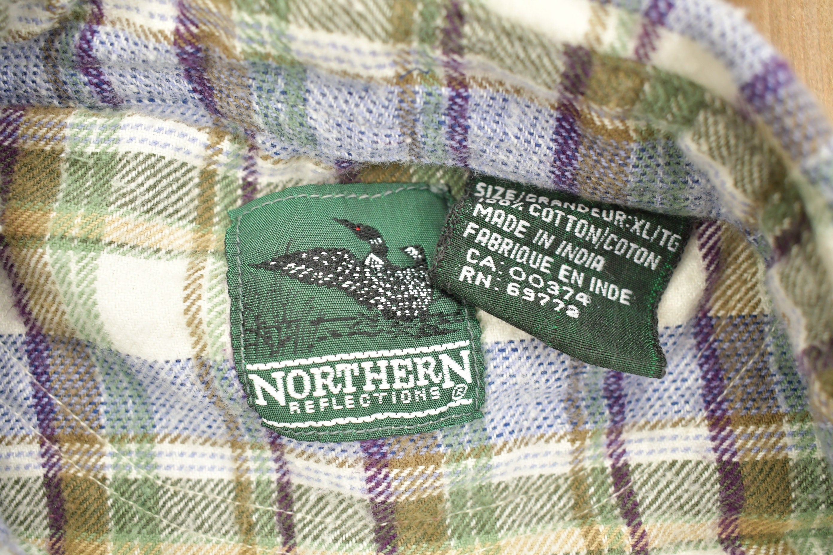 Vintage 1990s Northern Reflections Plaid Flannel Button Up Shirt