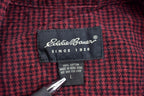 Vintage 1990s Eddie Bauer Red Plaid Flannel Button Up Shirt