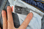 Vintage 1990s Levi's Two Horse Leather Tab Denim Dark Blue Jeans Men's 34 x 28 / 90s Levi's / Streetwear / Made in USA