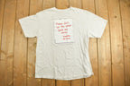 Vintage 1990s Funny Note Husband & Wife Graphic T-Shirt
