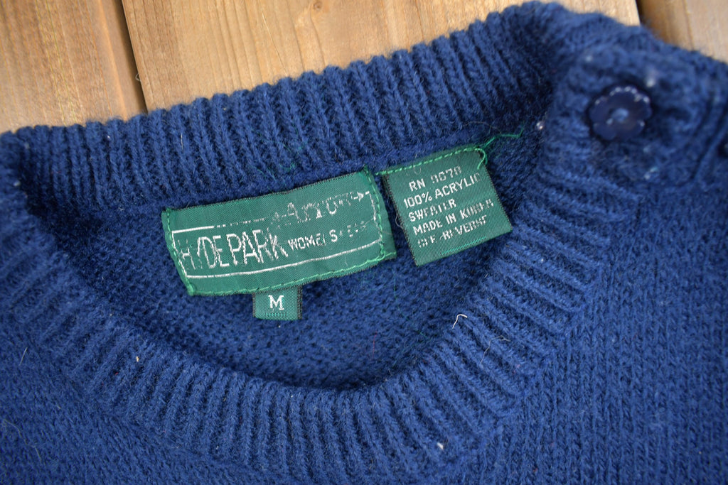 Vintage 1980s Hydes Park Knit Womens Sweater Vest