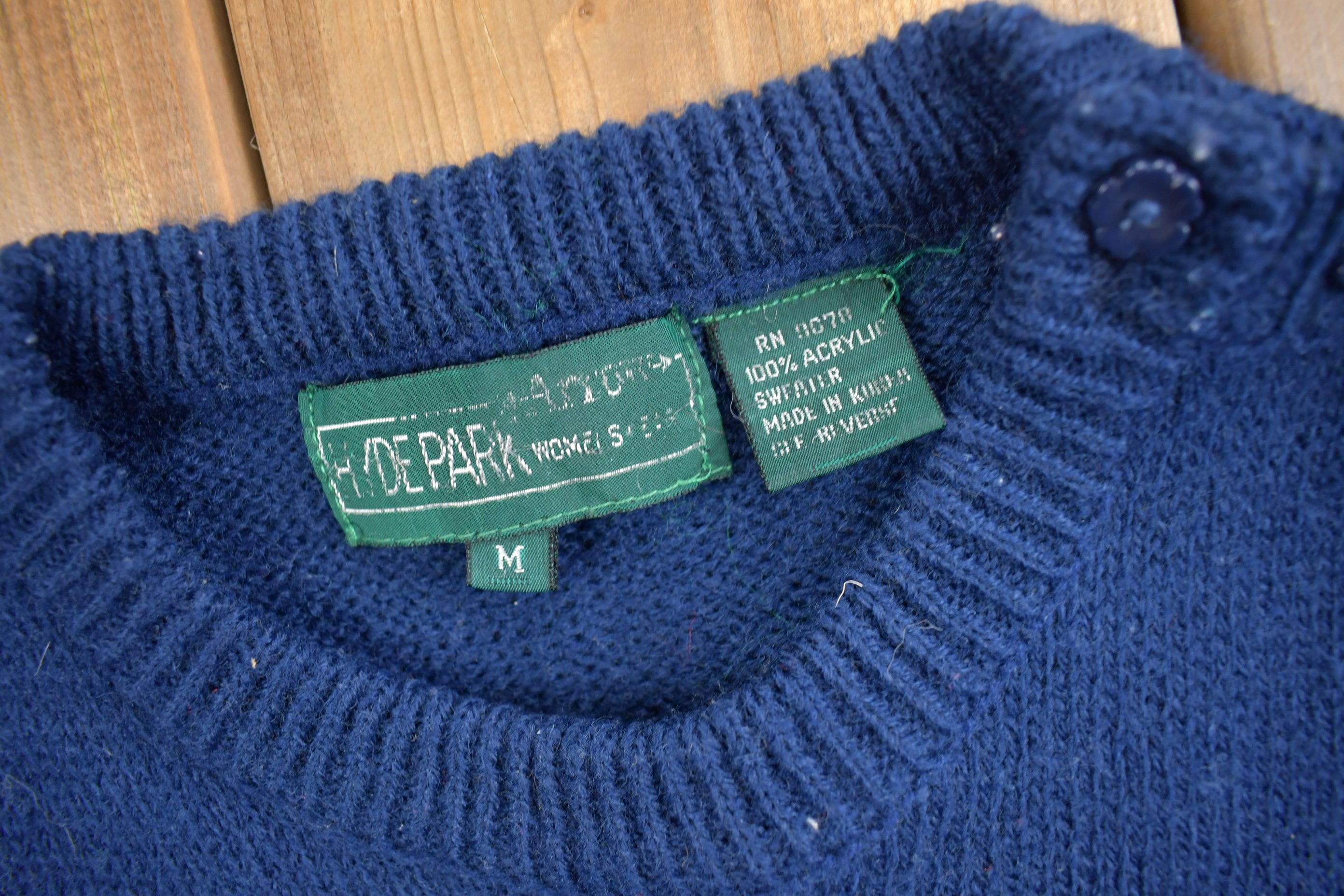 Vintage 1980s Hydes Park Knit Womens Sweater Vest