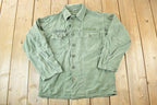 Vintage Military Button Up Shirt