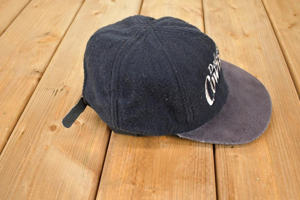 Vintage 1990s Dallas Cowboys NFL Snapback Leather Brim Dad Hat