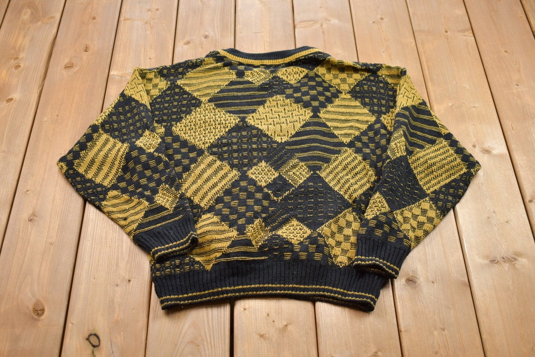 Vintage 1990s Uomo Guy Laurent Knitted Crewneck Sweater