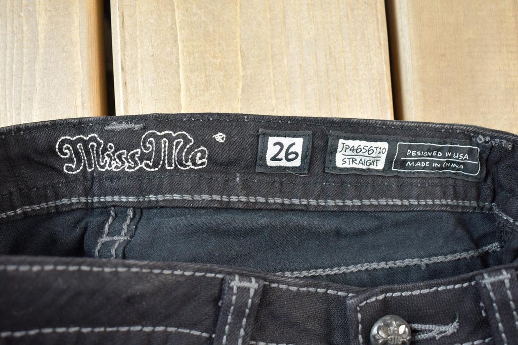 Vintage Y2K Miss Me Bedazzled Low Rise Jeans Size 26x33