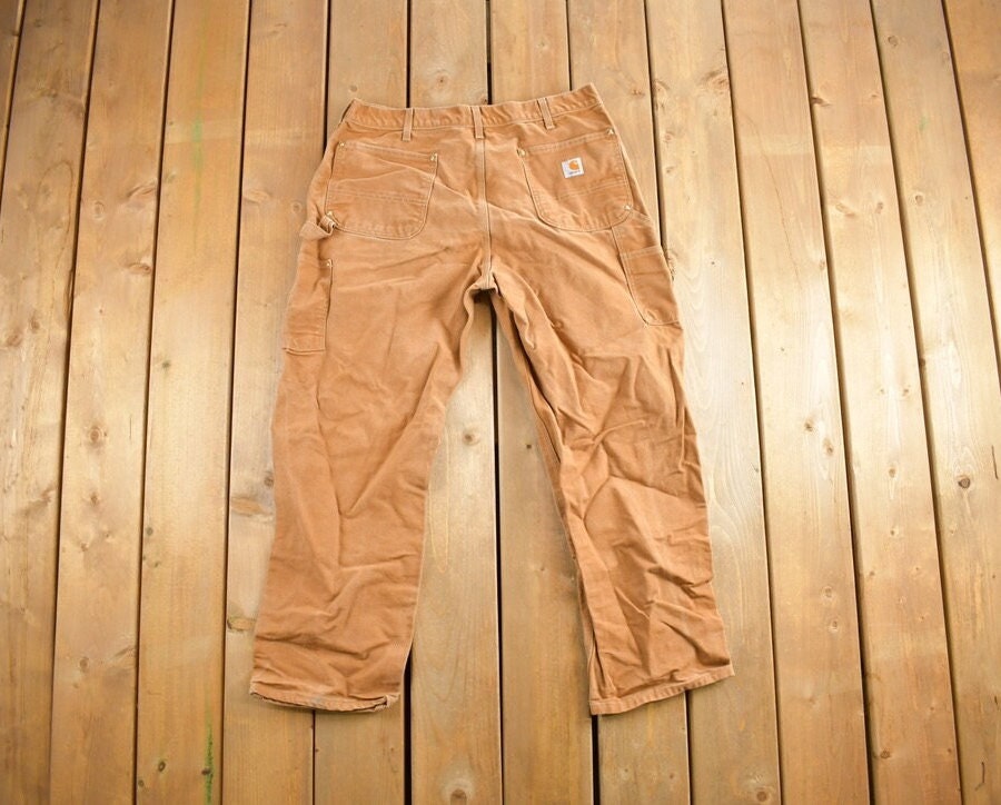 Vintage 1990s Carhartt Double Knee Work Pants Size 38x30