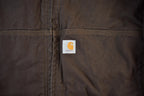 Vintage 2000s Carhartt Hooded Sherpa Lined Jacket Women's 2XL