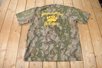 Vintage Y2K Blooming Valley Outfitters Tree Camo Graphic T Shirt Size XXL