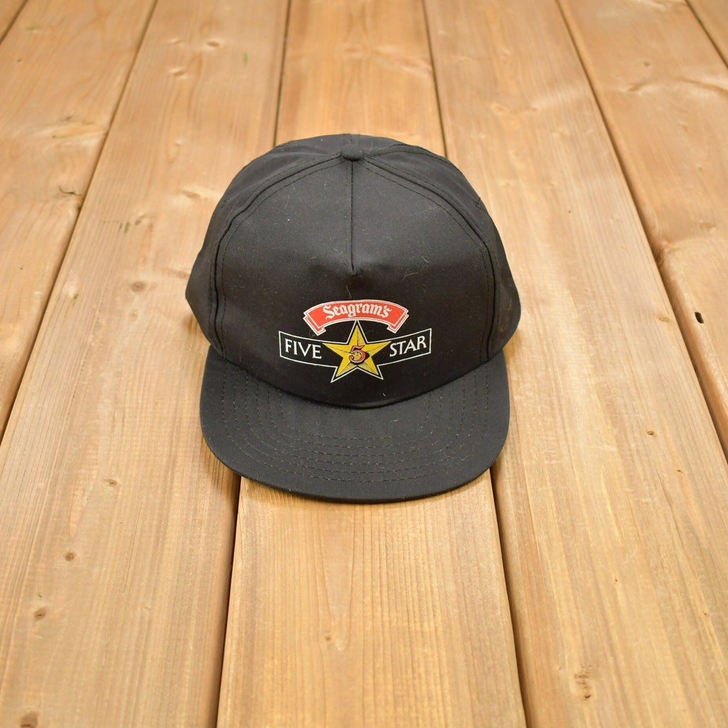Vintage 1990s Seagram's Five Star Whiskey Snap Back Hat
