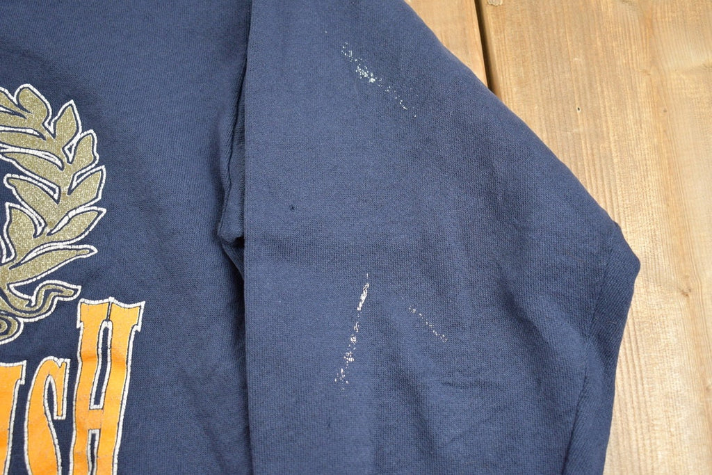 Vintage 1990s University Of Notre Dame Fighting Irish Collegiate Crewneck