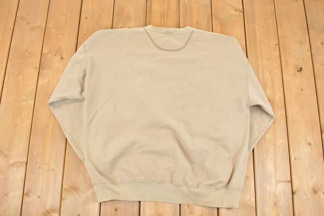 Vintage 1990s Jerzees Heavyweight Tan Blank Crewneck Sweatshirt Men's XXL