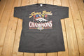 Vintage 1990s Denver Broncos NFL Superbowl Champions Logo 7 Graphic T-Shirt