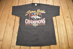 Vintage 1990s Denver Broncos Embroidered NFL Logo Athletic Graphic T-Shirt