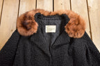 Vintage 1960s Simpsons Mink Collar Salon Fur Collar Full Length Coat