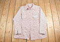 Vintage 1970s Lady Queen Wool Button Up Shirt