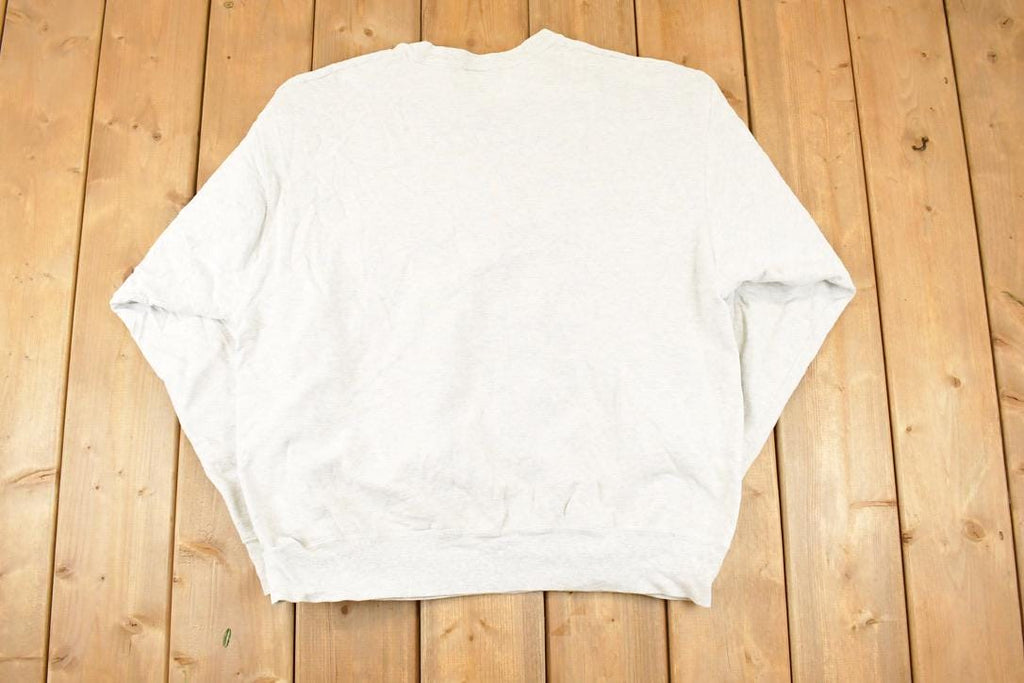 Vintage 1990s Wisconsin Embroidered University Crewneck Sweater Mens L