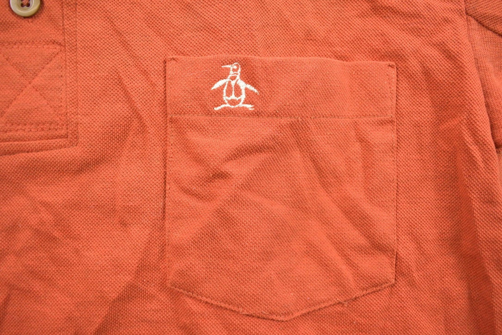 Vintage 1990s Grand Slam Munsingwear Button Up Collar Pocket T-Shirt