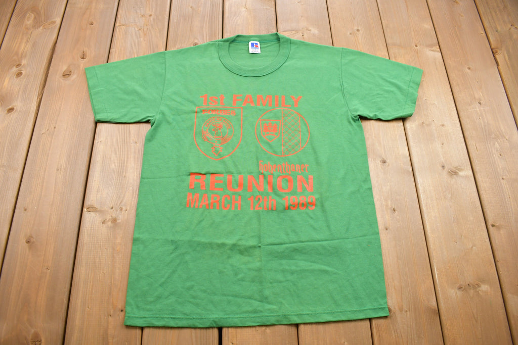 Vintage 1989 Russel Athletic Family Reunion Graphic T Shirt