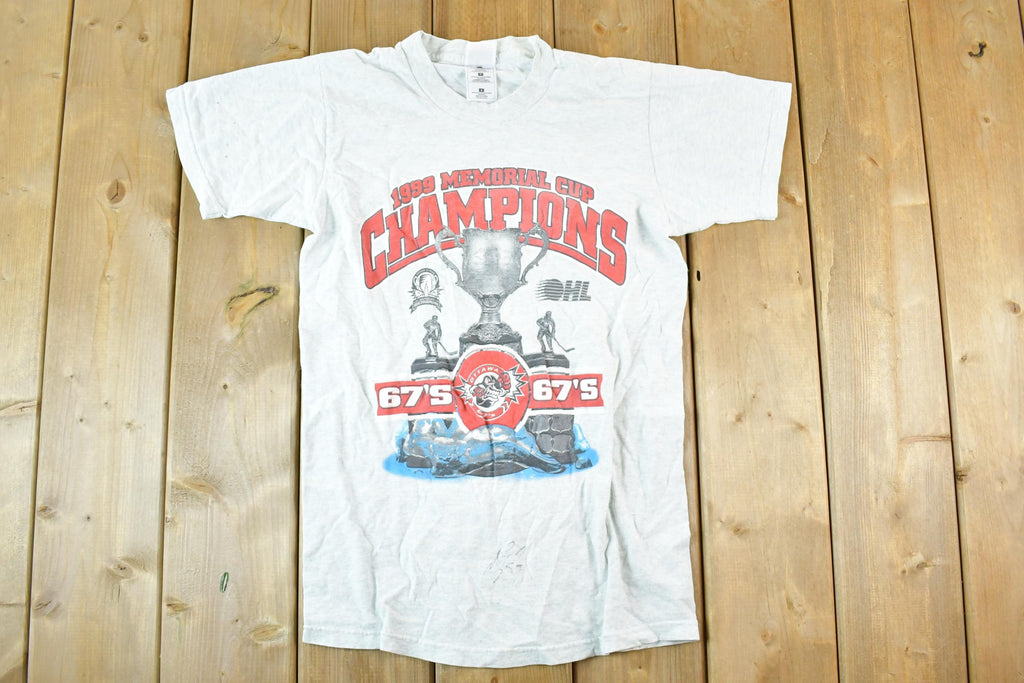 Vintage 1999 OHL Memorial Cup Champions Souvenir T-Shirt Mens S