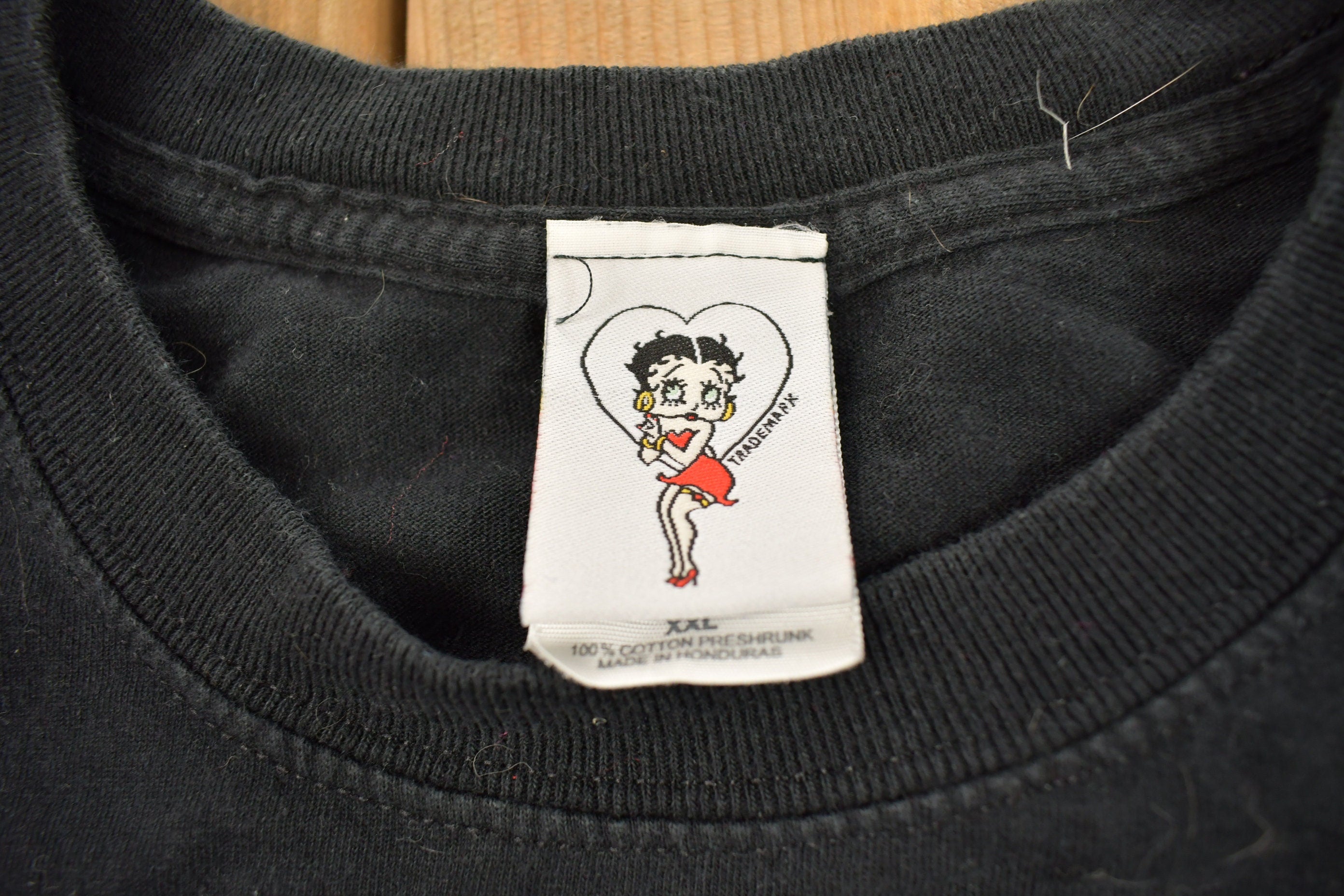 Vintage 1990s Kiss Me Now Betty Boop Cartoon Promo T-Shirt