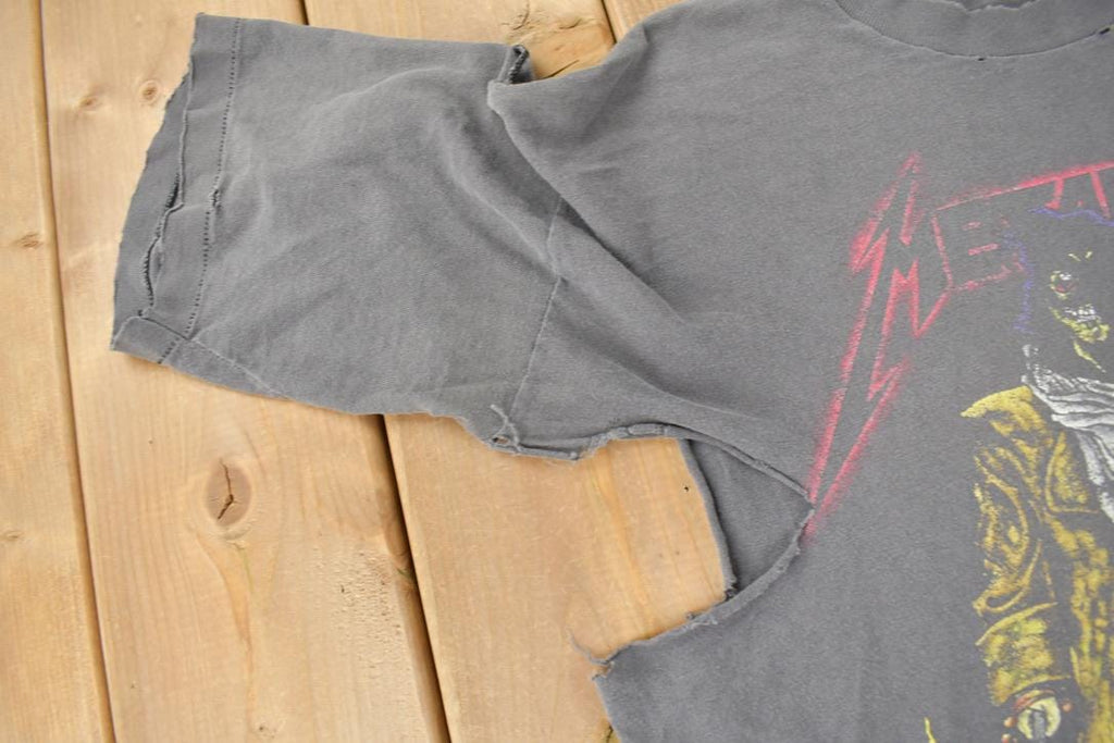 Vintage 1990s Metallica Thrashed Graphic T-shirt / Band Tee / 90s Metallica / Band Tee / Premium Vintage / Size XL