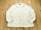 Vintage 1980s Lee White Denim Jean Jacket