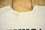 Vintage 1980s Michigan State University Champion Reverse Weave Warmup Crewneck
