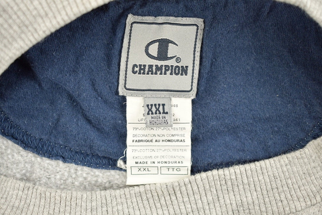 Vintage 1990s Champion Blank Grey Crewneck Sweatshirt