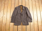 Vintage 1980s Caldwell Brown Two Button Blazer Jacket