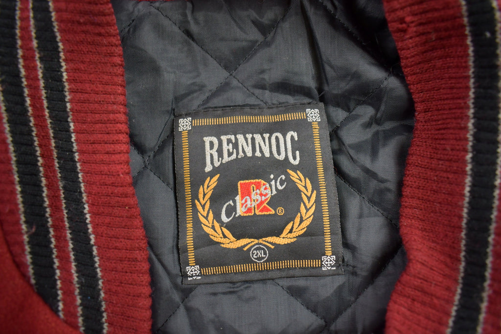 Vintage 1980s City Honors Leather Varsity Jacket