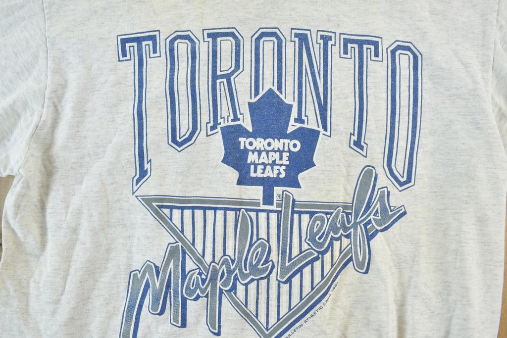 Vintage 1991 Toronto Maple Leafs Double Collar NHL Graphic T-Shirt
